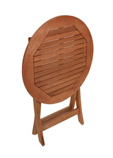 TPFGarden Klapptisch SIDNEY 65cm rund aus Eukalyptusholz